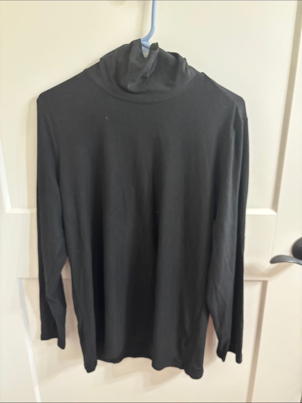 Allison Brittney Black Women's Long Sleeve Turtleneck Top
